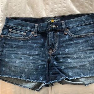 Never worn Lucky Brand denim shorts